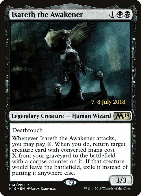 Isareth the Awakener, carta Magic di tipo Legendary Creature — Human Wizard illustrata da Jason Rainville