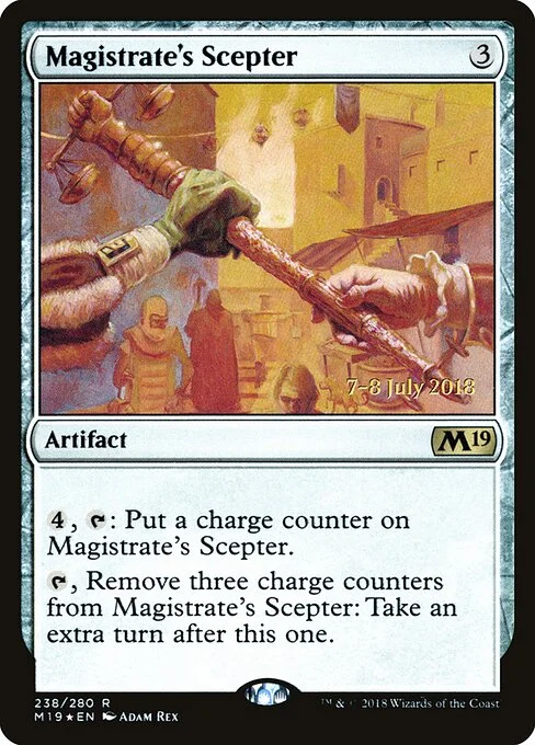 Magistrate's Scepter, carta Magic di tipo Artifact illustrata da Adam Rex