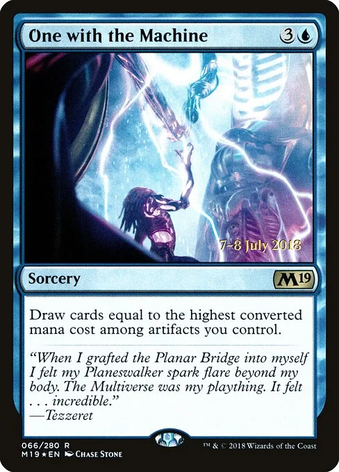 One with the Machine, carta Magic di tipo Sorcery illustrata da Chase Stone