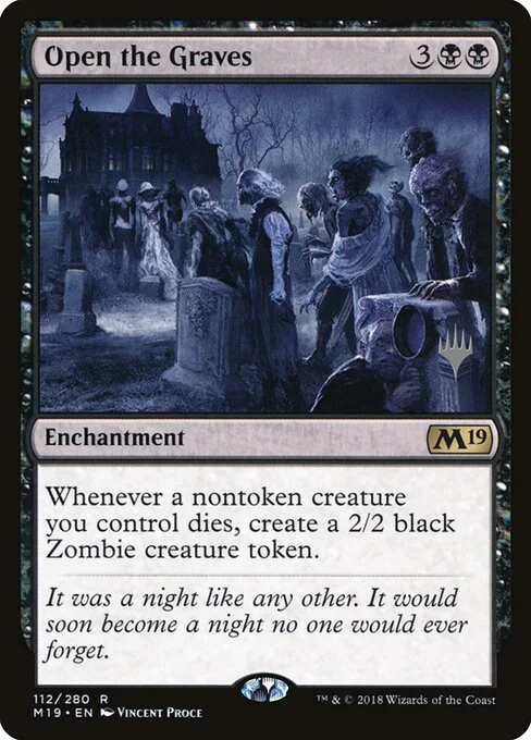Open the Graves, carta Magic di tipo Enchantment illustrata da Vincent Proce