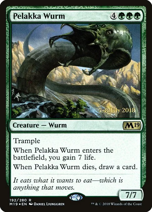 Pelakka Wurm, carta Magic di tipo Creature — Wurm illustrata da Daniel Ljunggren