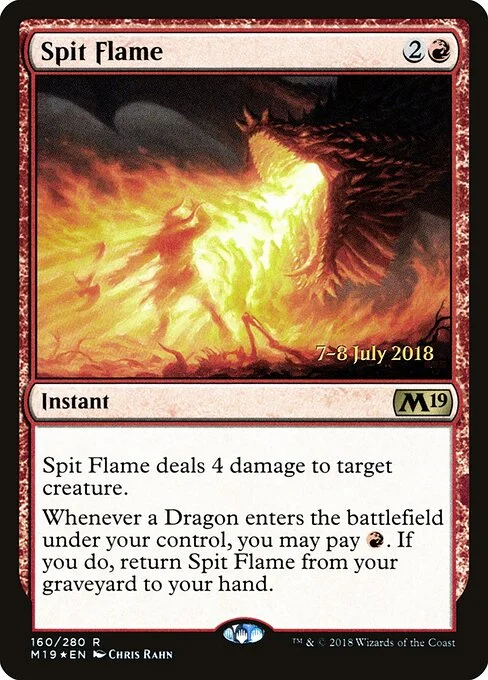 Spit Flame, carta Magic di tipo Instant illustrata da Chris Rahn