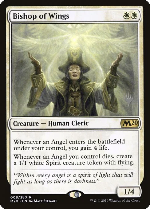 Bishop of Wings, carta Magic di tipo Creature — Human Cleric illustrata da Matt Stewart