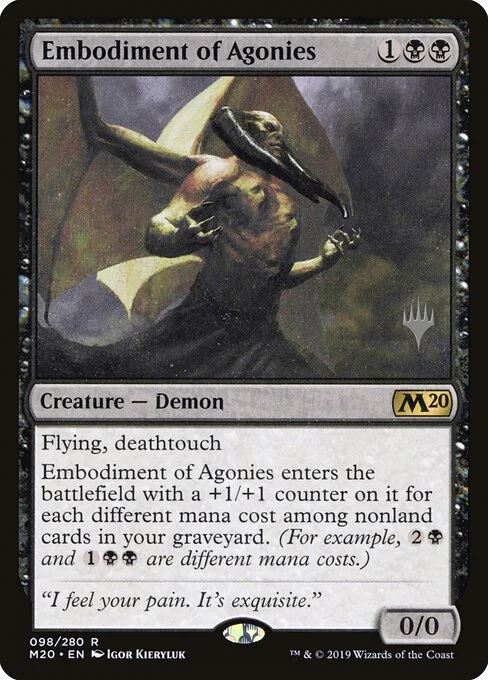 Embodiment of Agonies, carta Magic di tipo Creature — Demon illustrata da Igor Kieryluk