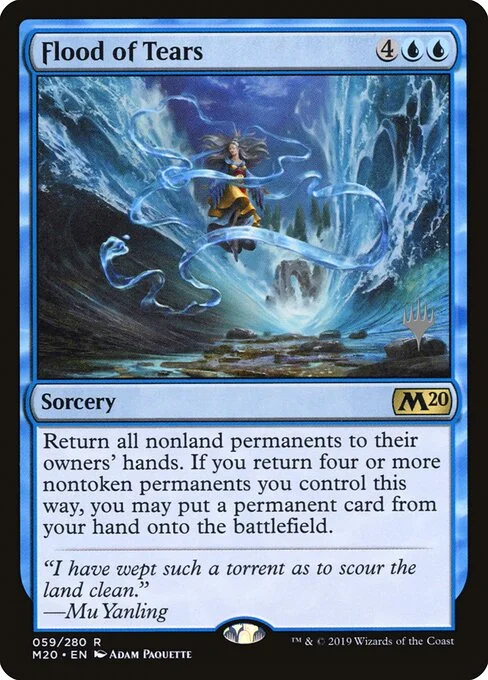 Flood of Tears, carta Magic di tipo Sorcery illustrata da Adam Paquette