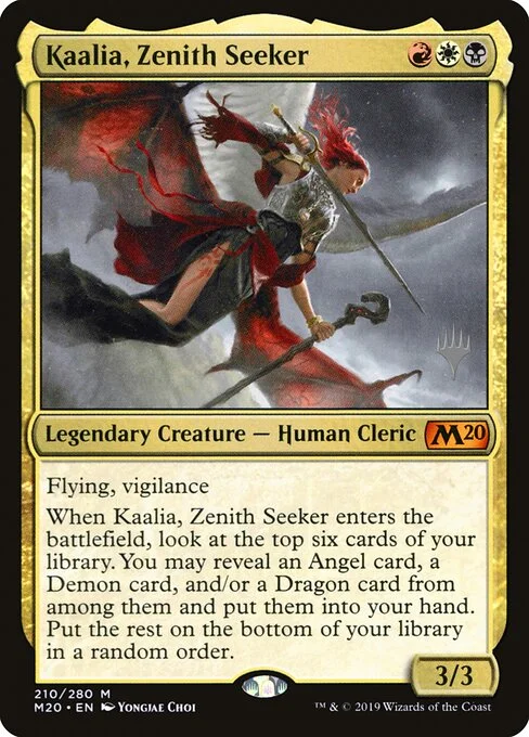 Kaalia, Zenith Seeker, carta Magic di tipo Legendary Creature — Human Cleric illustrata da Yongjae Choi