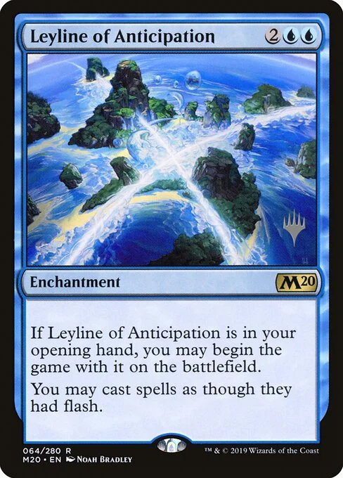 Leyline of Anticipation, carta Magic di tipo Enchantment illustrata da Noah Bradley