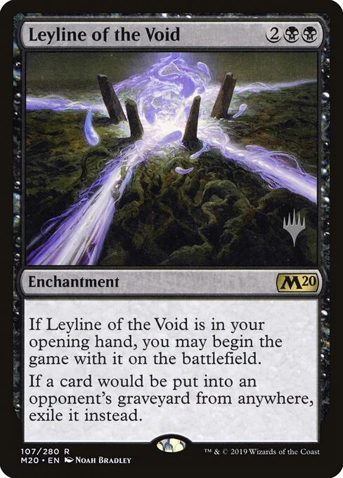Leyline of the Void, carta Magic di tipo Enchantment illustrata da Noah Bradley