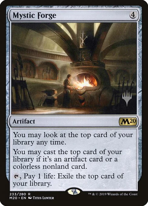 Mystic Forge, carta Magic di tipo Artifact illustrata da Titus Lunter