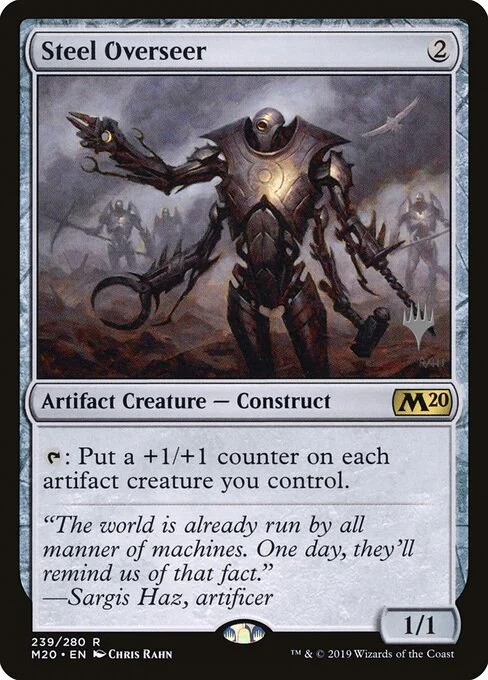 Steel Overseer, carta Magic di tipo Artifact Creature — Construct illustrata da Chris Rahn