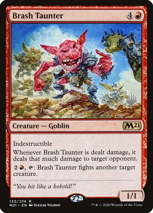 Brash Taunter, carta Magic di tipo Creature — Goblin illustrata da Svetlin Velinov