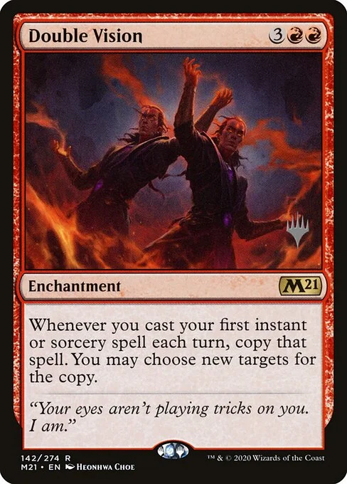 Double Vision, carta Magic di tipo Enchantment illustrata da Heonhwa