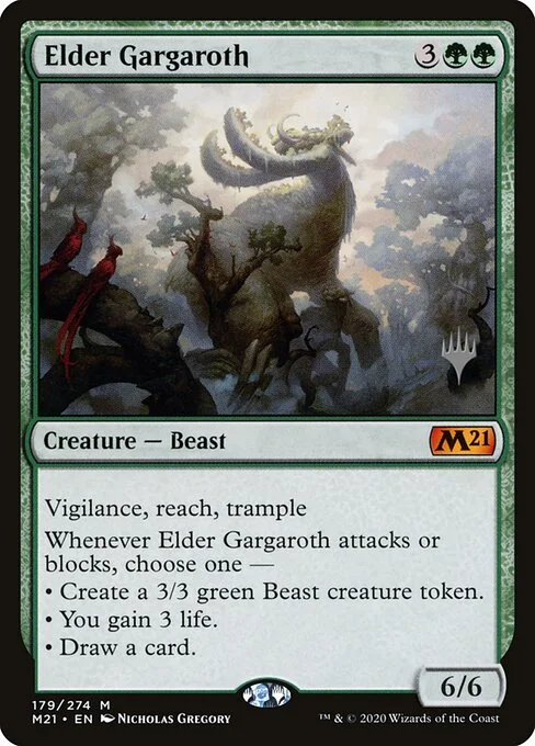 Elder Gargaroth, carta Magic di tipo Creature — Beast illustrata da Nicholas Gregory