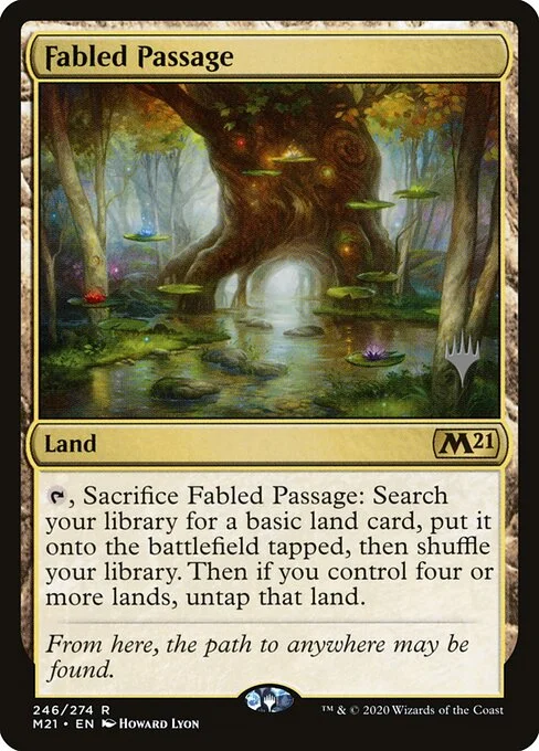 Fabled Passage, carta Magic di tipo Land illustrata da Howard Lyon