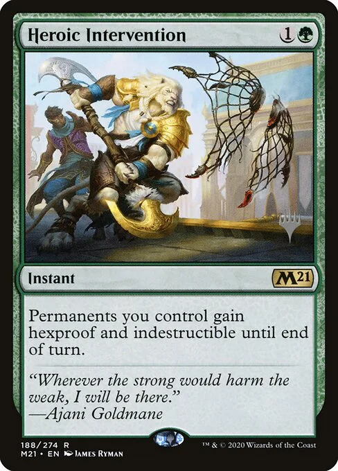 Heroic Intervention, carta Magic di tipo Instant illustrata da James Ryman