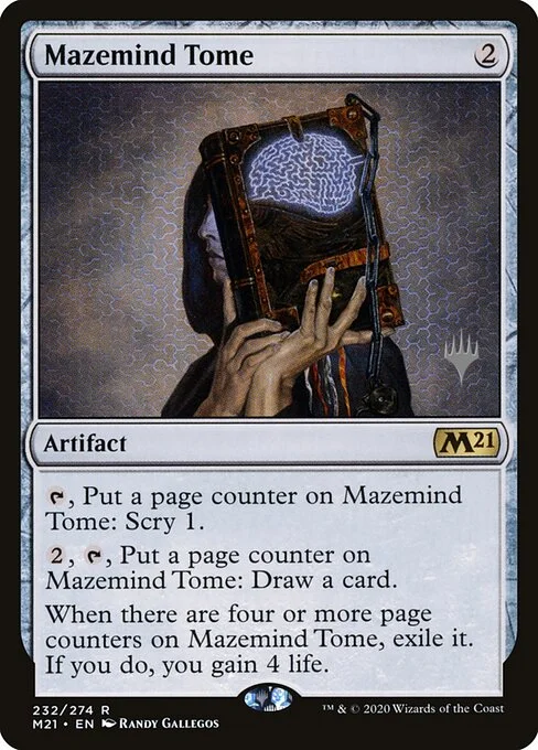 Mazemind Tome, carta Magic di tipo Artifact — Book illustrata da Randy Gallegos