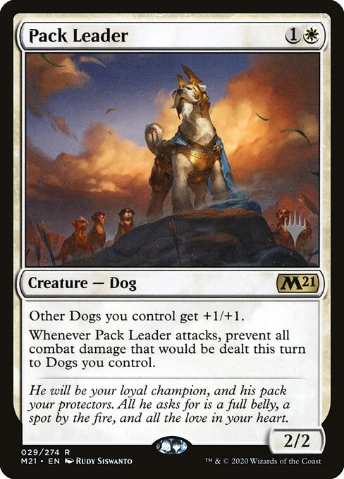 Pack Leader, carta Magic di tipo Creature — Dog illustrata da Rudy Siswanto