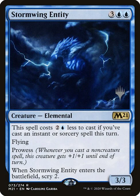 Stormwing Entity, carta Magic di tipo Creature — Elemental illustrata da Caroline Gariba