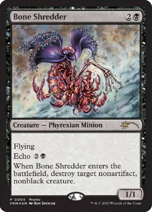 Bone Shredder, carta Magic di tipo Creature — Phyrexian Minion illustrata da Ron Spencer