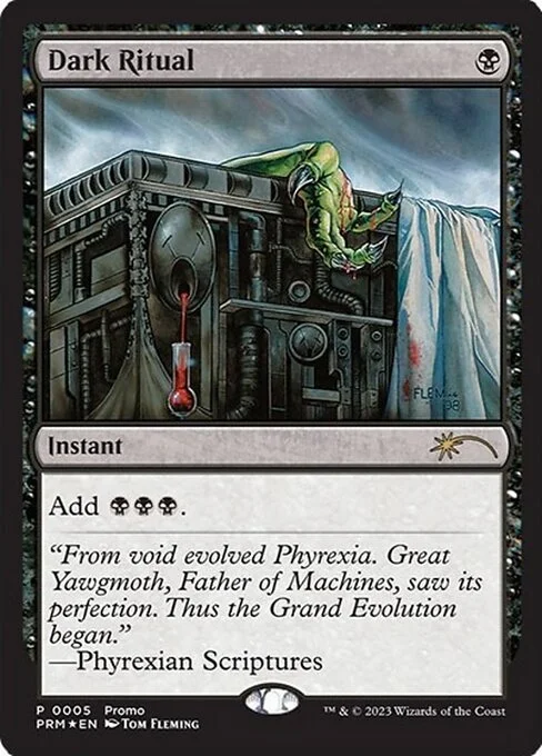 Dark Ritual, carta Magic di tipo Instant illustrata da Tom Fleming