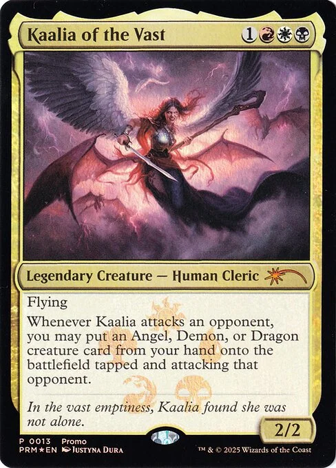 Kaalia of the Vast, carta Magic di tipo Legendary Creature — Human Cleric illustrata da Justyna Dura