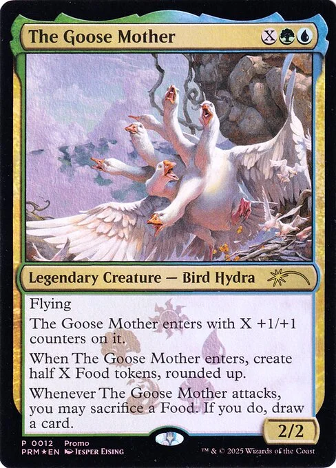 The Goose Mother, carta Magic di tipo Legendary Creature — Bird Hydra illustrata da Jesper Ejsing