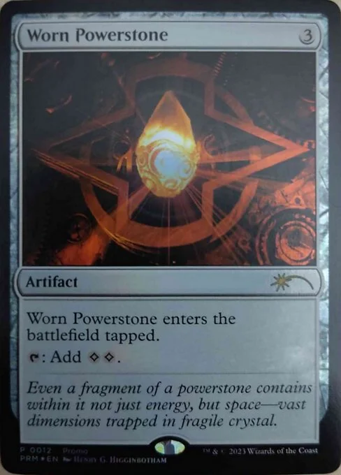 Worn Powerstone, carta Magic di tipo Artifact illustrata da Henry G. Higginbotham