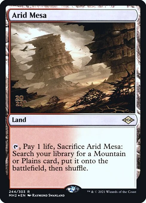 Arid Mesa, carta Magic di tipo Land illustrata da Raymond Swanland