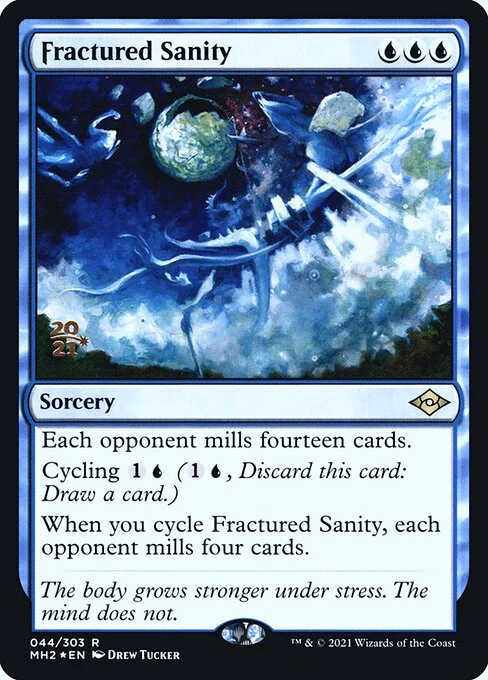 Fractured Sanity, carta Magic di tipo Sorcery illustrata da Drew Tucker