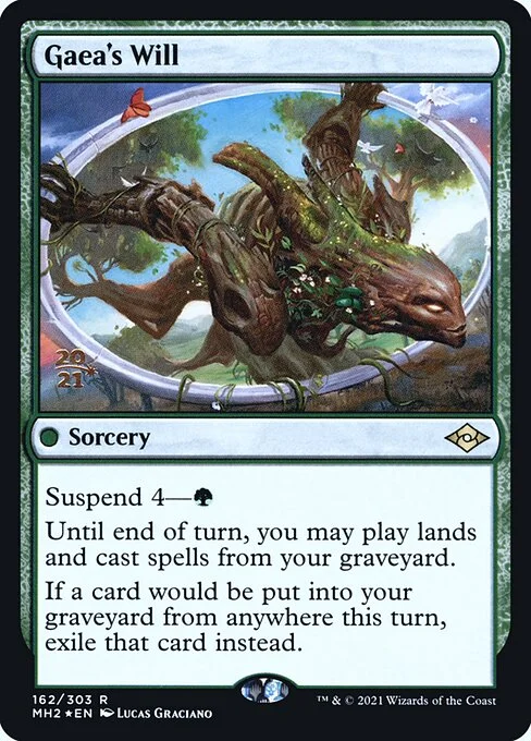 Gaea's Will, carta Magic di tipo Sorcery illustrata da Lucas Graciano