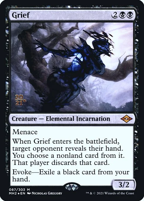 Grief, carta Magic di tipo Creature — Elemental Incarnation illustrata da Nicholas Gregory
