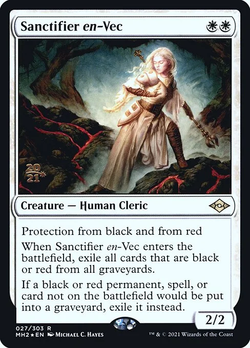 Sanctifier en-Vec, carta Magic di tipo Creature — Human Cleric illustrata da Michael C. Hayes