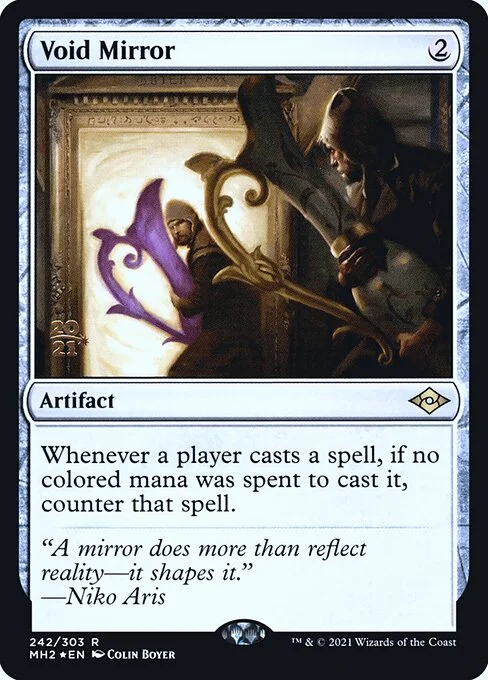 Void Mirror, carta Magic di tipo Artifact illustrata da Colin Boyer