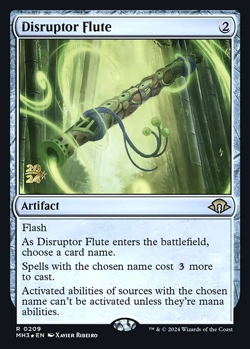 Disruptor Flute, carta Magic di tipo Artifact illustrata da Xavier Ribeiro