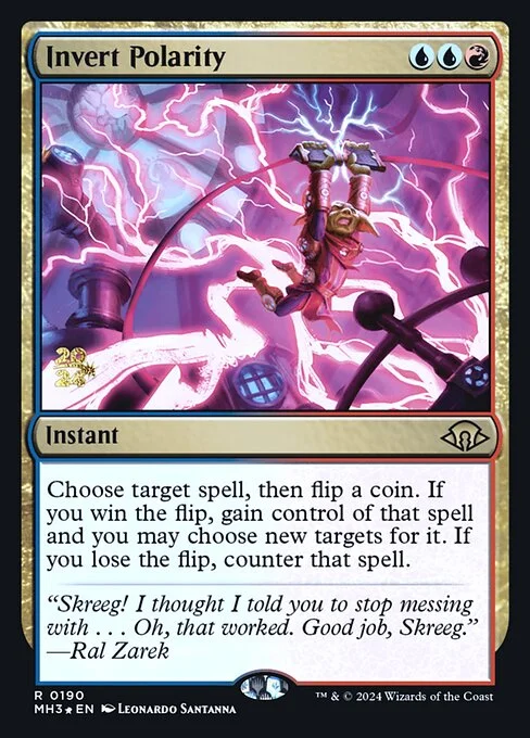 Invert Polarity, carta Magic di tipo Instant illustrata da Leonardo Santanna