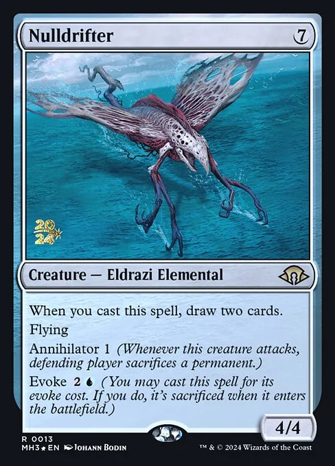 Nulldrifter, carta Magic di tipo Creature — Eldrazi Elemental illustrata da Johann Bodin