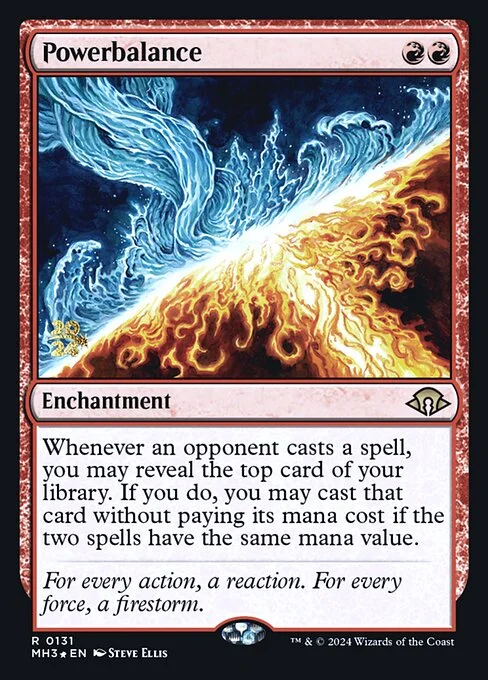 Powerbalance, carta Magic di tipo Enchantment illustrata da Steve Ellis