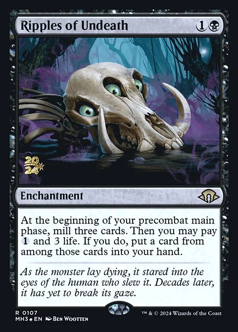 Ripples of Undeath, carta Magic di tipo Enchantment illustrata da Ben Wootten