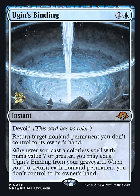 Ugin's Binding, carta Magic di tipo Instant illustrata da Drew Baker