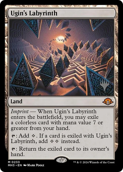 Ugin's Labyrinth, carta Magic di tipo Land illustrata da Mark Poole