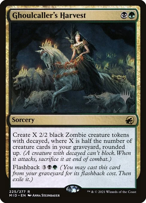 Ghoulcaller's Harvest, carta Magic di tipo Sorcery illustrata da Anna Steinbauer
