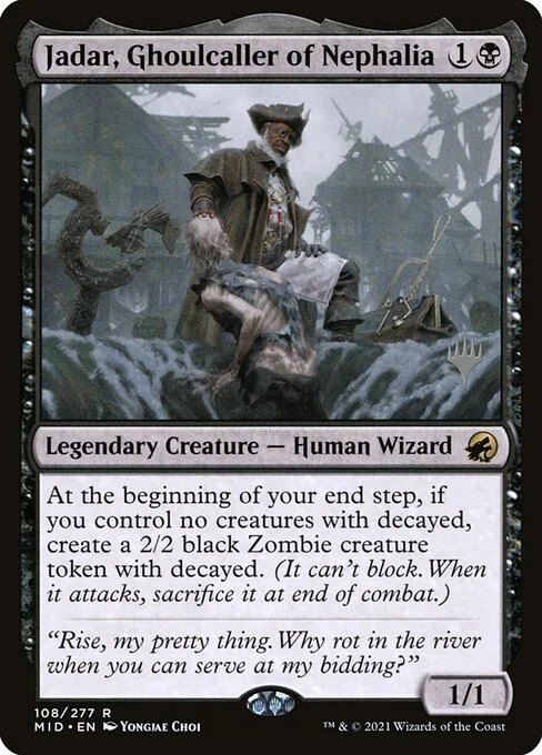 Jadar, Ghoulcaller of Nephalia, carta Magic di tipo Legendary Creature — Human Wizard illustrata da Yongjae Choi