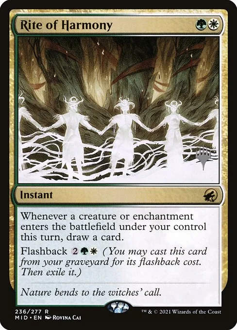 Rite of Harmony, carta Magic di tipo Instant illustrata da Rovina Cai