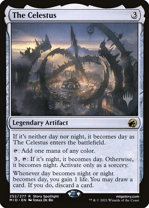 The Celestus, carta Magic di tipo Legendary Artifact illustrata da Jonas De Ro