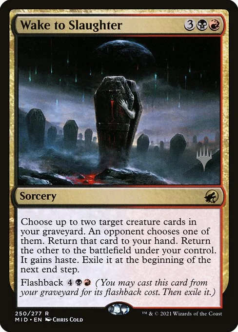 Wake to Slaughter, carta Magic di tipo Sorcery illustrata da Chris Cold