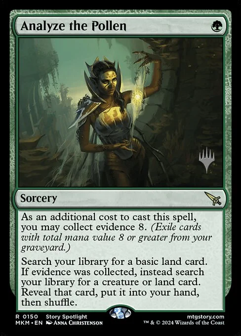 Analyze the Pollen, carta Magic di tipo Sorcery illustrata da Anna Christenson