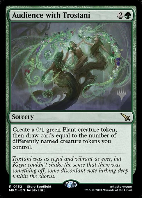 Audience with Trostani, carta Magic di tipo Sorcery illustrata da Ben Hill
