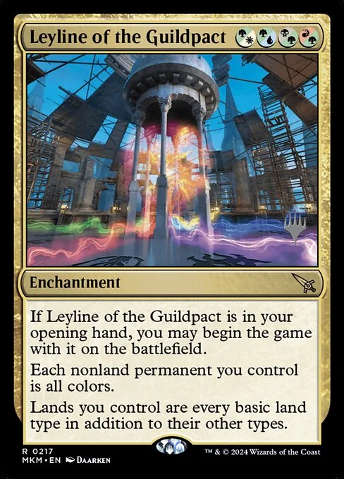 Leyline of the Guildpact, carta Magic di tipo Enchantment illustrata da Daarken
