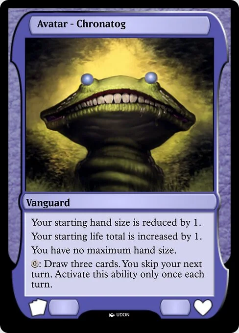 Chronatog Avatar, carta Magic di tipo Vanguard illustrata da UDON