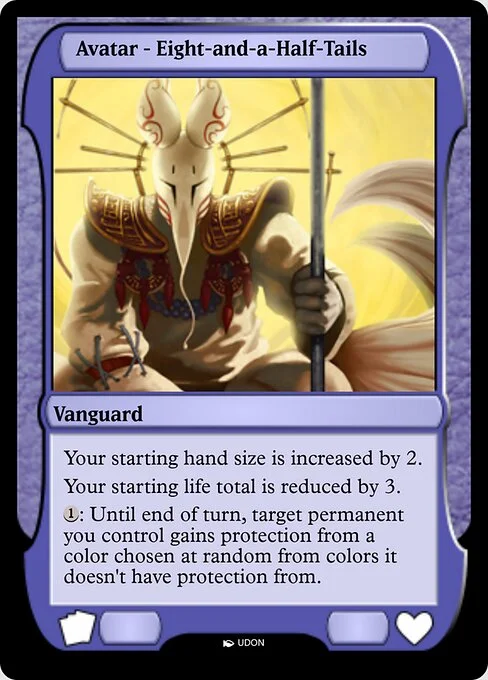 Eight-and-a-Half-Tails Avatar, carta Magic di tipo Vanguard illustrata da UDON
